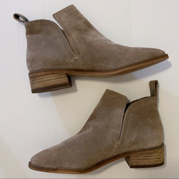 Dolce Vita Taupe Suede Ankle Booties - Picture 3 of 15